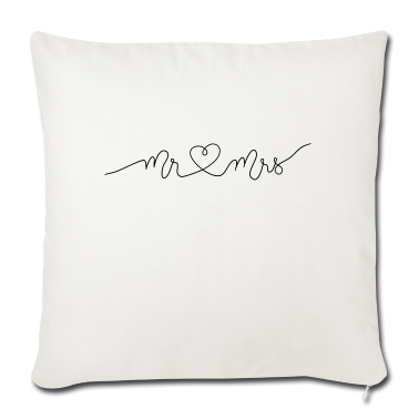 Hochzeit Kissenbezug - Mr and Mrs married Hochzeit Feier Verheiratet Mrs