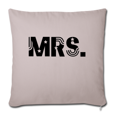 Hochzeit Kissenbezug - Mr and Mrs married Hochzeit Feier Verheiratet Mrs