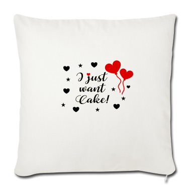 Hochzeit Kissenbezug - I Just Want Cake Für Hochzeit Feier Party Muffel
