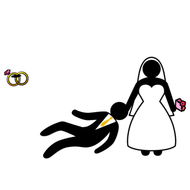 Motiv Junggeselle Junggesellin Hochzeitsfeier Party