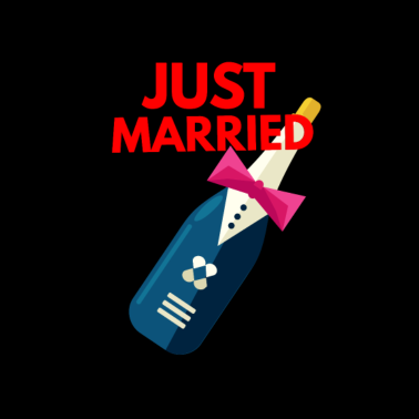 Motiv just married frisch verheiratet hochzeitsfeier