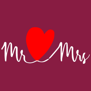 Motiv I Love Mr.und Mrs. Hochzeitsfeier, Feier, Wedding