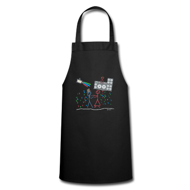 Hochzeit Schürze - Hochzeitsfeier Dj Musik Strichmännchen Tanz Disco