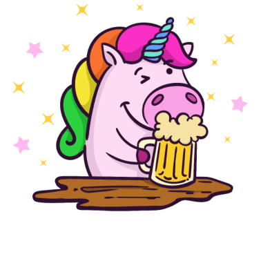 Motiv Team Braut Junggesellinnenabschied Einhorn