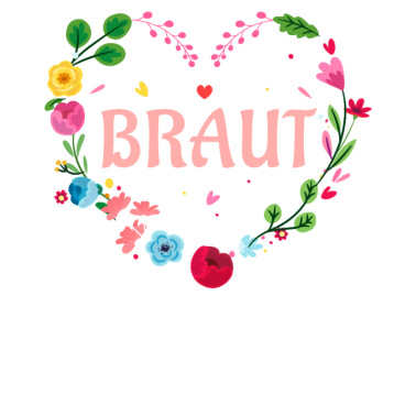 Motiv Braut Herz Blumen Hochzeit JGA