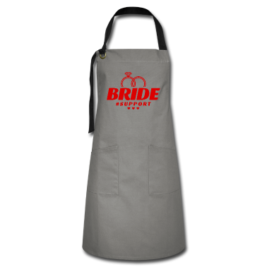 Hochzeit Schürze - Braut Support Herz Team