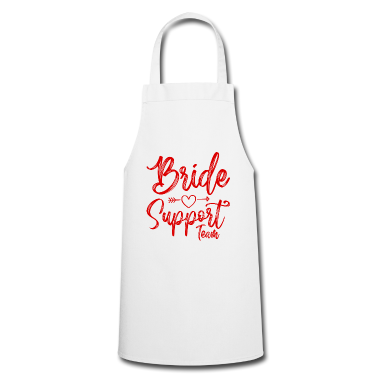 Hochzeit Schürze - Braut Support Herz Team