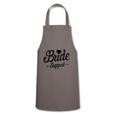 Hochzeit Schürze - Braut Support Herz Team Junggesellinnen