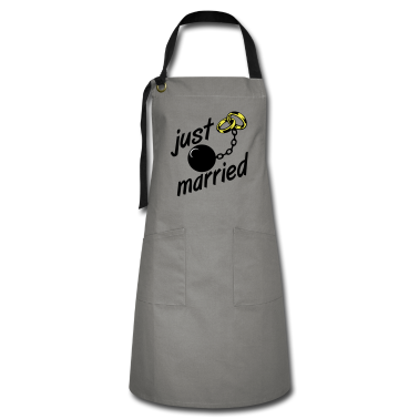 Hochzeit Schürze - just married JGA ...+