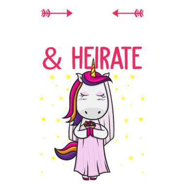 Motiv Einhorn Braut Schwanger Heirat Hochzeit Baby