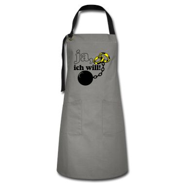 Hochzeit Schürze - ja ich will .../+