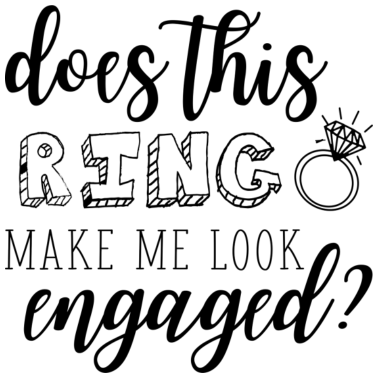 Motiv Durch den Ring ist Sie verlobt - Hochzeitsgeschenk