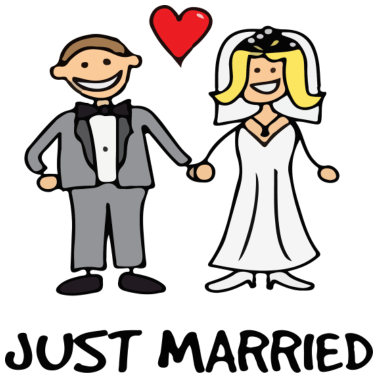 Motiv Frisch Verheiratet - Ehepaar, Hochzeitsgeschenk