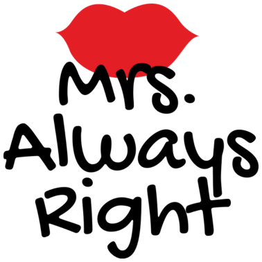 Motiv Mrs immer richtig