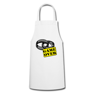 Hochzeit Schürze - JGA Ehe Schild game over ...+