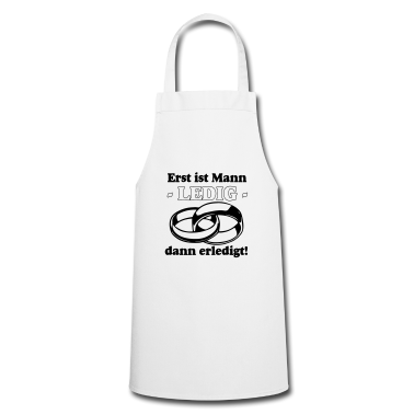 Hochzeit Schürze - JGA Erst ist Mann Ledig /+