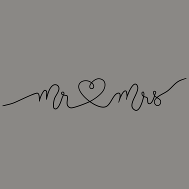 Motiv Mr and Mrs married Hochzeit Feier Verheiratet Mrs