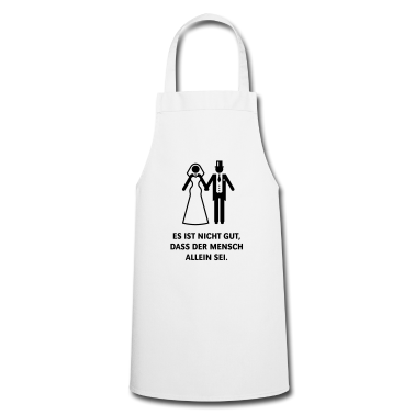 Hochzeit Schürze - Es ist nicht gut, dass der Mensch allein sei.