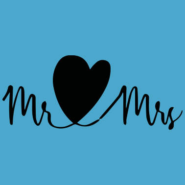 Motiv Mr.und Mrs. Hochzeitsfeier, Feier, Tag, Love, i