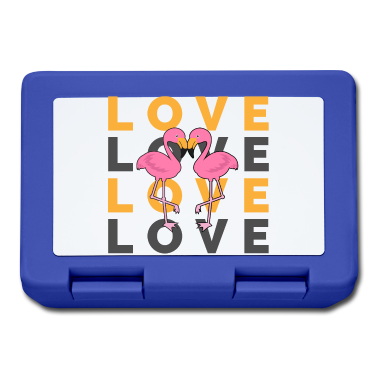 Hochzeit Brotdose - Flamingo In Love - Geschenkidee