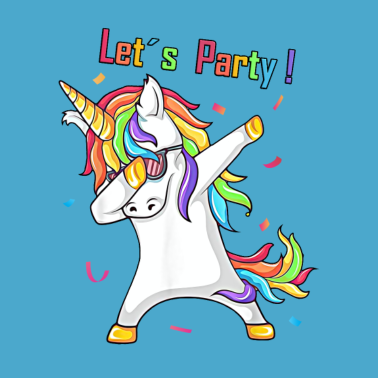 Motiv Tanzendes Einhorn Dabbing Unicorn Party Geburtstag