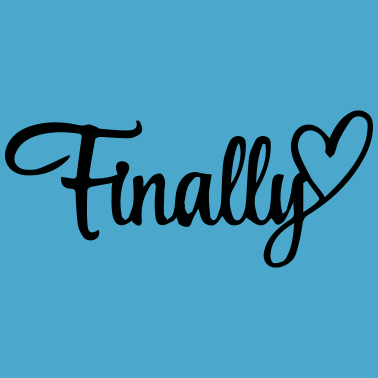 Motiv finally wedding Party Hochzeit Mr & Mrs Herz