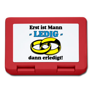 Hochzeit Brotdose - JGa Erst ist Mann Ledig ...+