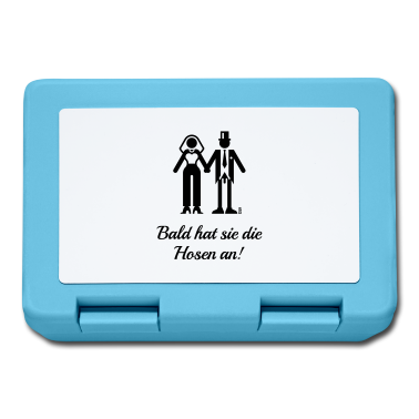 Hochzeit Brotdose - Bald Hat Sie Die Hosen An! (JGA, Bräutigam, Braut)