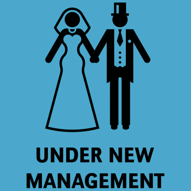 Motiv Under New Management (Polterabend, JGA, Hochzeit)