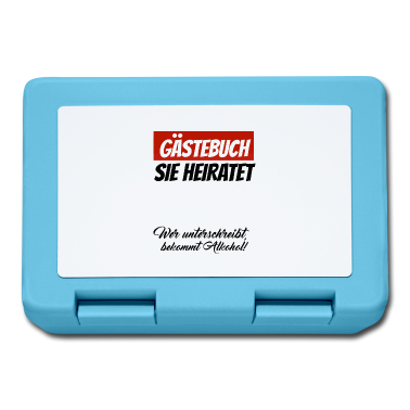 Hochzeit Brotdose - Hochzeitsparty Braut Bräutigam Gästebuch T-Shirt