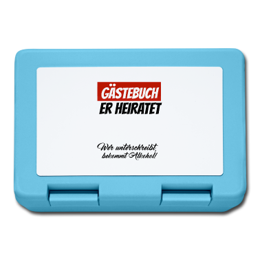 Hochzeit Brotdose - Hochzeitsparty Braut Bräutigam Gästebuch T-Shirt