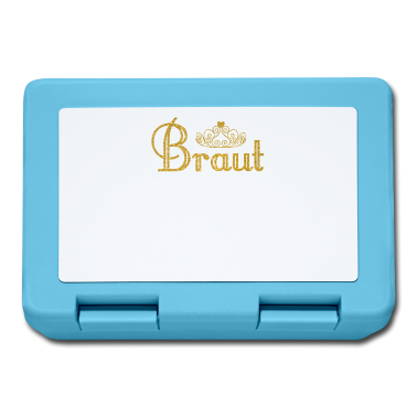 Hochzeit Brotdose - Schönes Hochzeit Motiv Braut Schriftzug für Damen