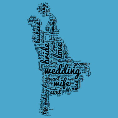 Motiv Küssendes Paar Hochzeit Liebe Braut Bräutigam Kuss