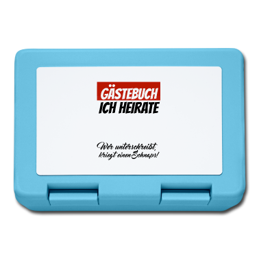 Hochzeit Brotdose - Hochzeitsparty Braut Bräutigam Gästebuch T-Shirt