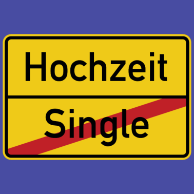 Motiv Hochzeit Single Ortsschild Verkehrsschild