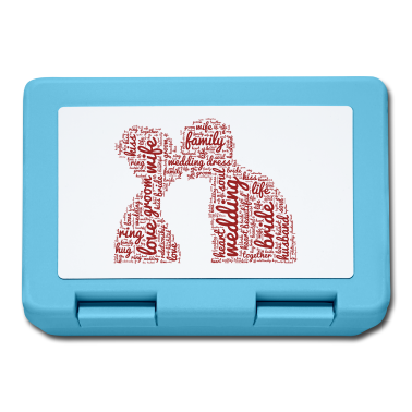 Hochzeit Brotdose - Küssendes Paar Hochzeit Liebe Braut Bräutigam Kuss