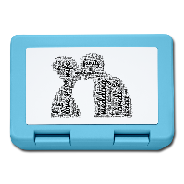 Hochzeit Brotdose - Küssendes Paar Hochzeit Liebe Braut Bräutigam Kuss