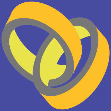 Motiv Bunte Hochzeitsringe Geschenk Hochzeit JGA RING