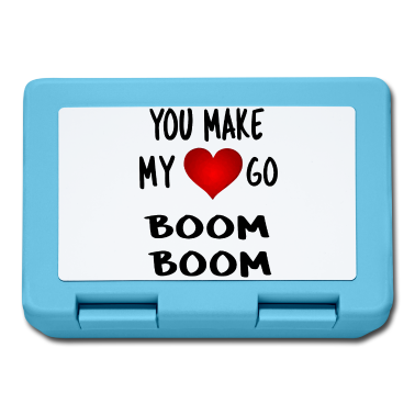 Hochzeit Brotdose - you make my heart go boom boom