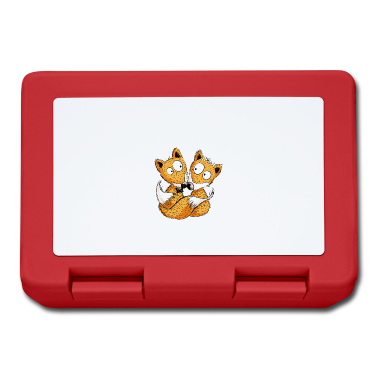 Hochzeit Brotdose - Just Married Füchse - Fuchs - Hochzeit - Comic