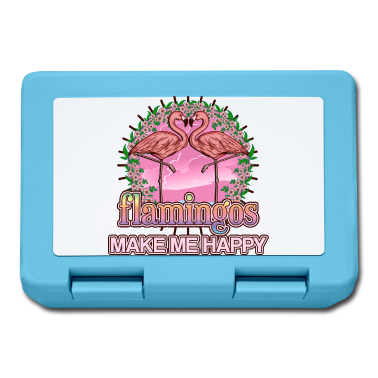 Hochzeit Brotdose - Flamingos machen mich glücklich - Geschenkidee