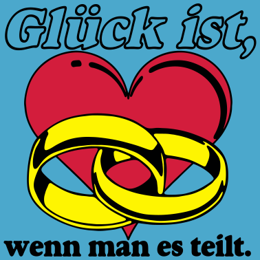 Motiv Glueck Herz Ehe teilen .../+