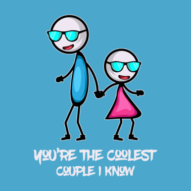 Motiv Coolest Paar Kühle und Nizza Freund Geschenk