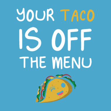 Motiv Taco Aus Menü Glücklich verheiratet Geschenk