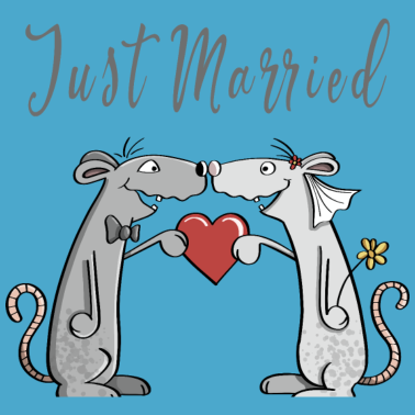 Motiv Just Married - Hochzeit - Brautpaar - Liebe - Fun