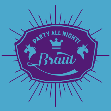 Motiv Braut Bride JGA Hochzeit Einhorn Polterabend