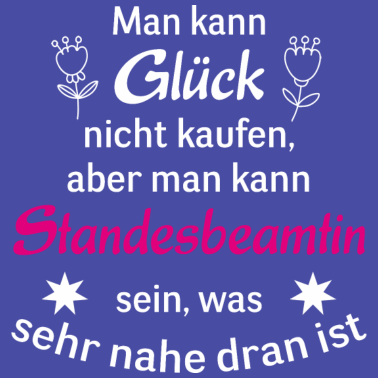 Motiv Glück Standesbeamtin Geschenk Heiraten