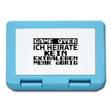 Hochzeit Brotdose - Game Over Ich Heirate kein Extraleben mehr übrig