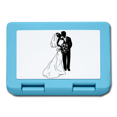 Hochzeit Brotdose - Brautpaar Braut Bräutigam Illustration Heirat