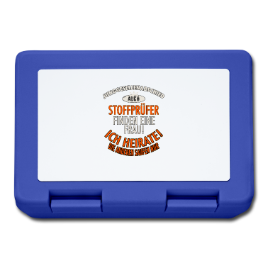 Hochzeit Brotdose - JGA BRAEUTIGAM - Stoffprüfer - Version Auch -